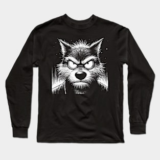 Angry Wolf Long Sleeve T-Shirt